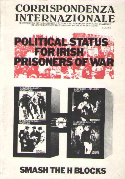 Political status for irish prisoners of war