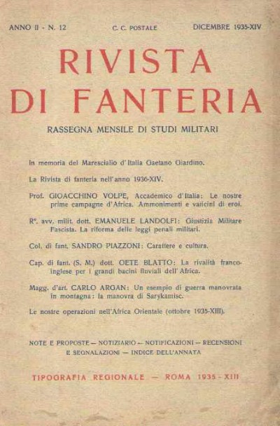 Rivista di fanteria dicembre 1935