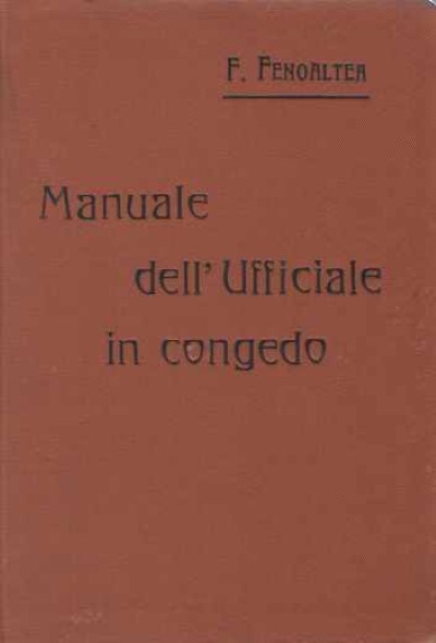 Manuale dell’ufficiale in congedo 1906