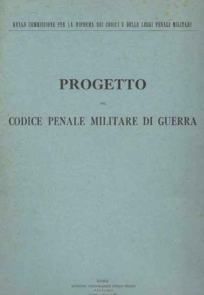 Progetto del codice penale militare di guerra